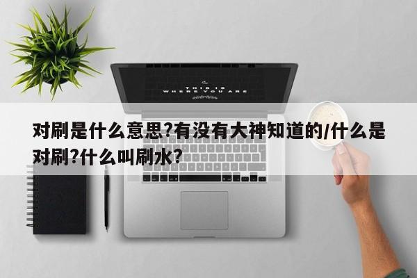 对刷是什么意思?有没有大神知道的/什么是对刷?什么叫刷水?